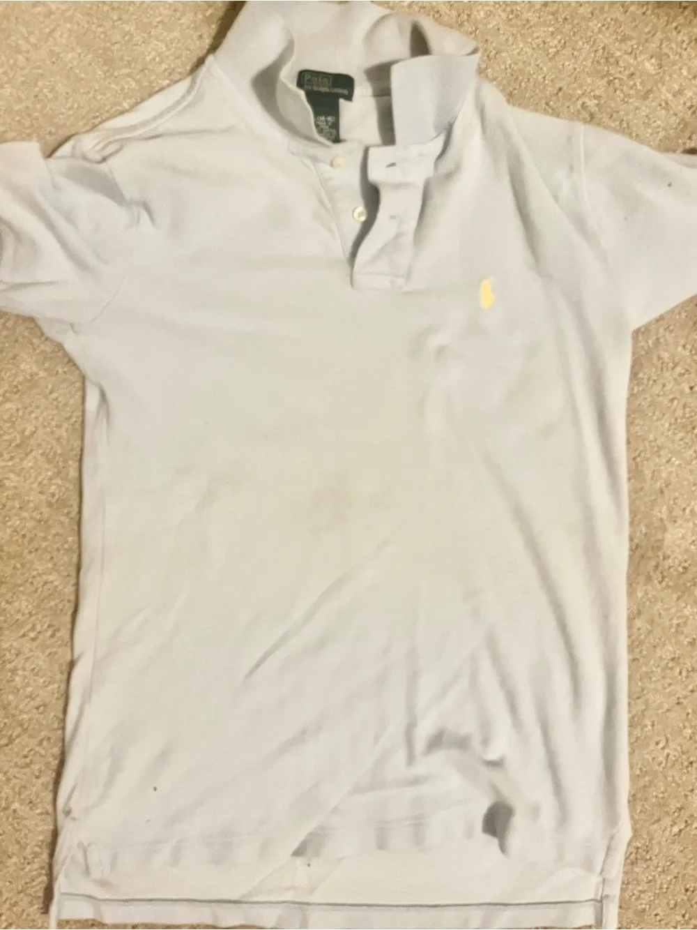 Boys Ralph Lauren Light Blue Polo Size L 14-16